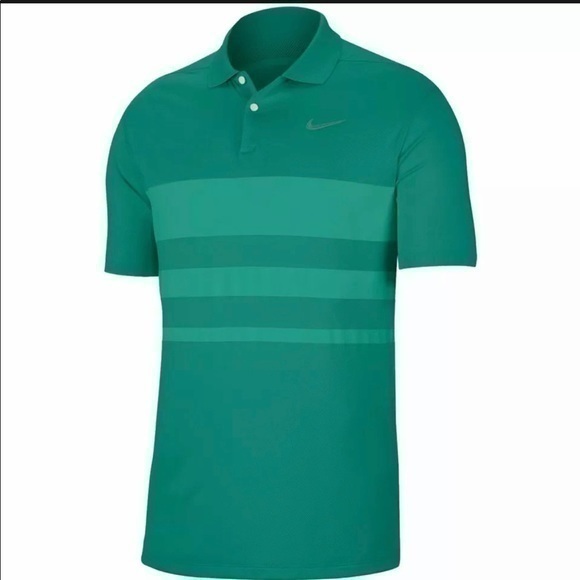 Nike Other - New Nike Vapor Dri-Fit Golf Polo Lucky Green Strip